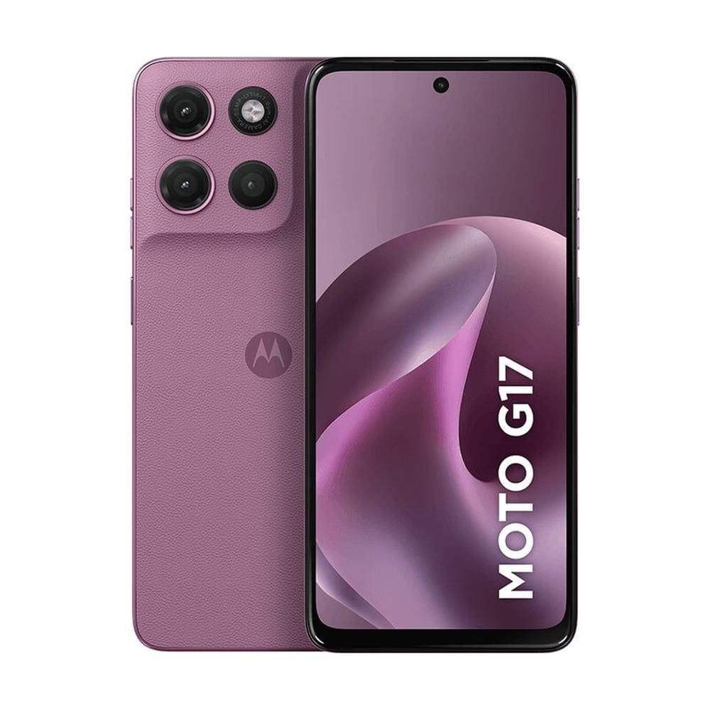 Smartphone Motorola Moto G17 256GB - Rosa, 12GB (4GB RAM + 8GB RAM Boost), Câmera 50MP e Tela 6,7”