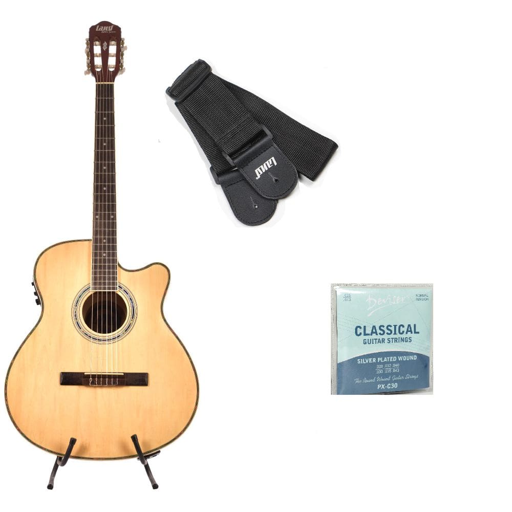 Kit Violão Natural Nylon+Correia+Encordoamento