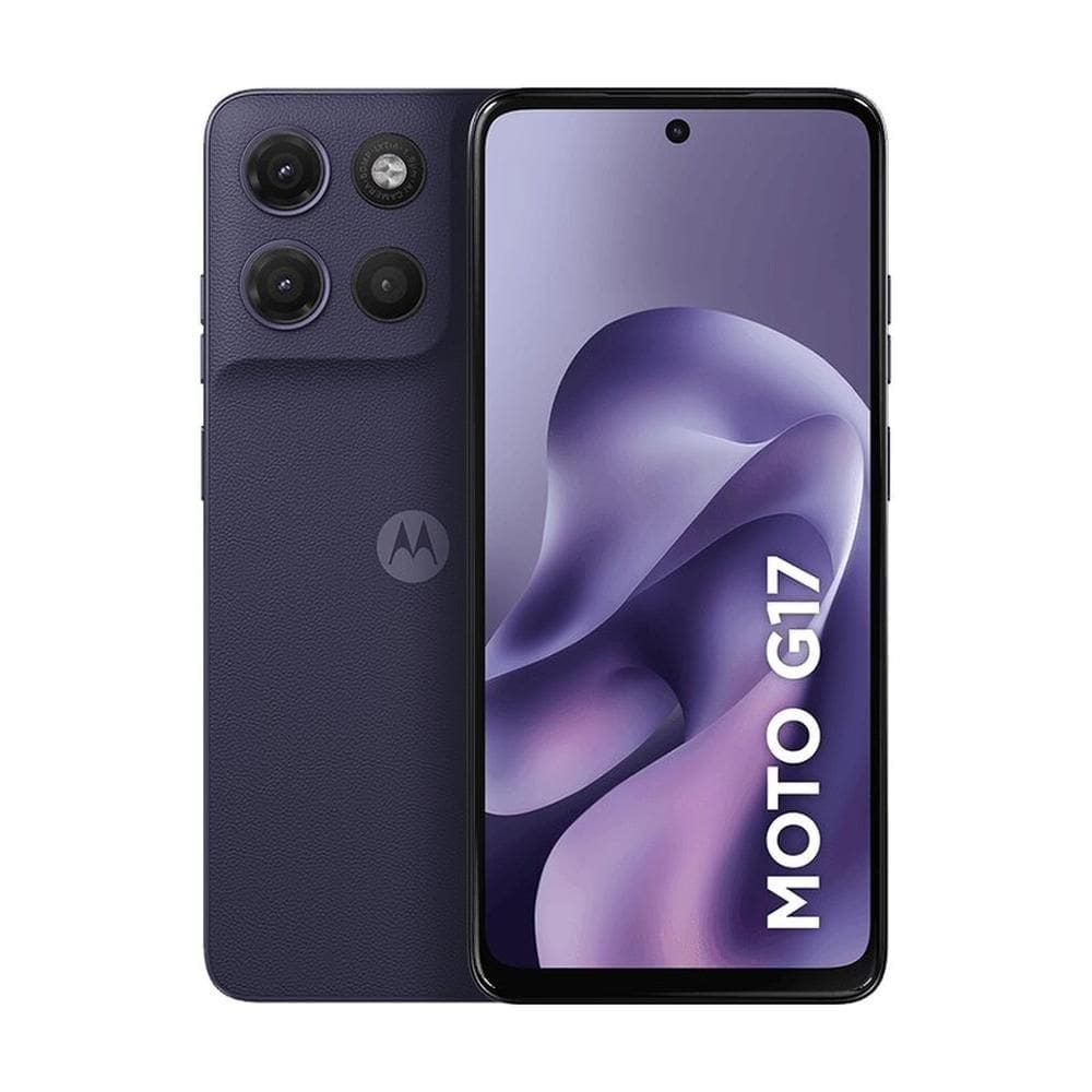 Smartphone Motorola Moto G17 128GB - Roxo, 12GB (4GB RAM + 8GB RAM Boost), Câmera 50MP e Tela 6,7”