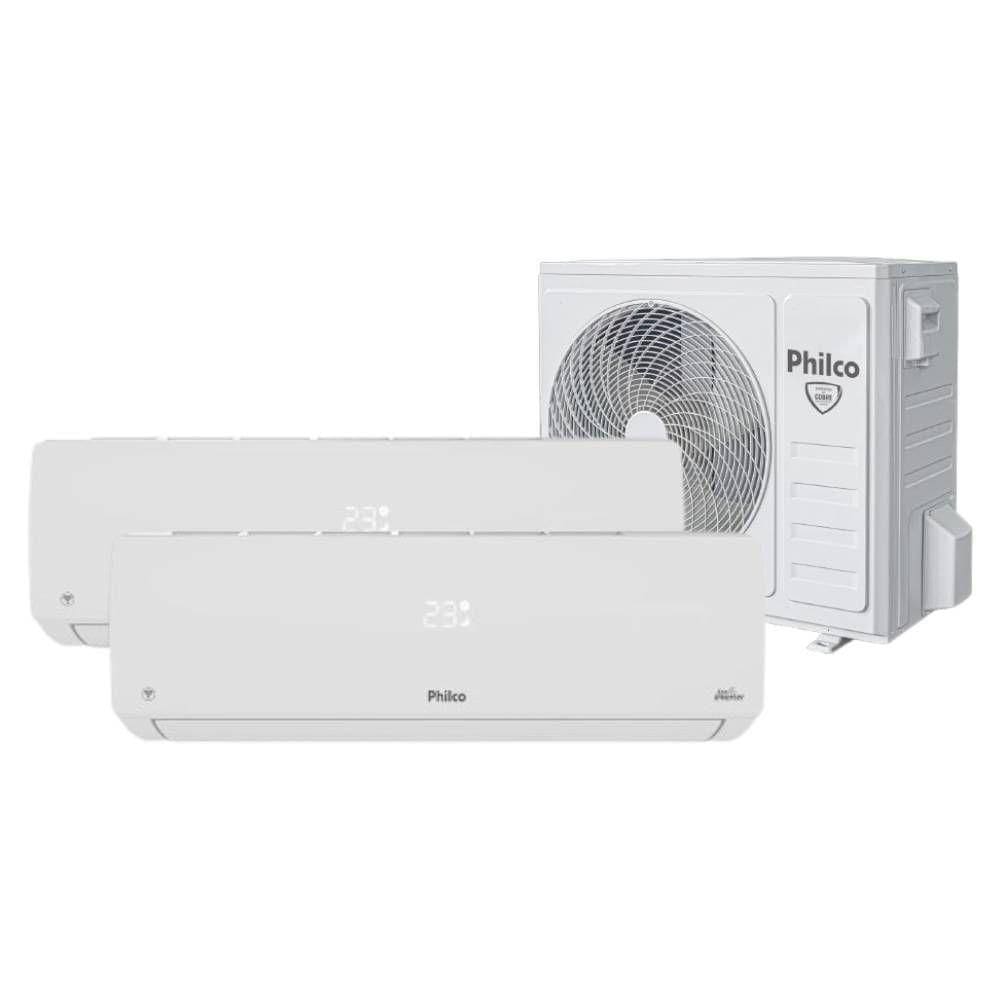 Ar Condicionado Bi Split Philco 18000 BTUs (HW 09K+12K) Quente e Frio Inverter 220V R32 PAC18QW