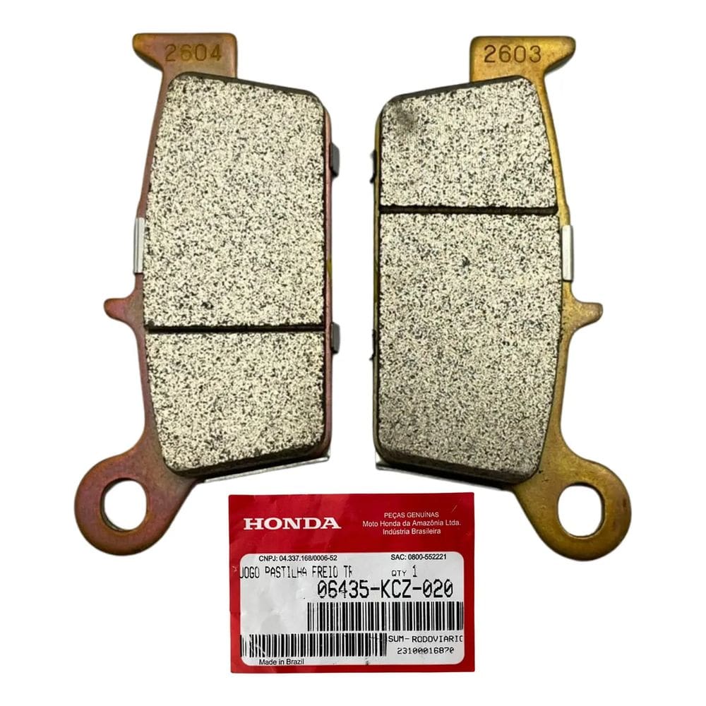 Honda XRE 300 Pastilha Freio Traseiro S/ ABS Genuíno