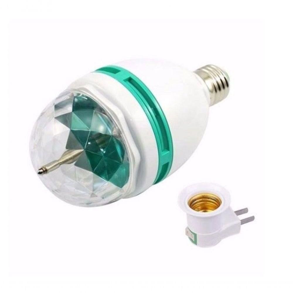 Lampada Bola Maluca Globo De Luz Giratoria