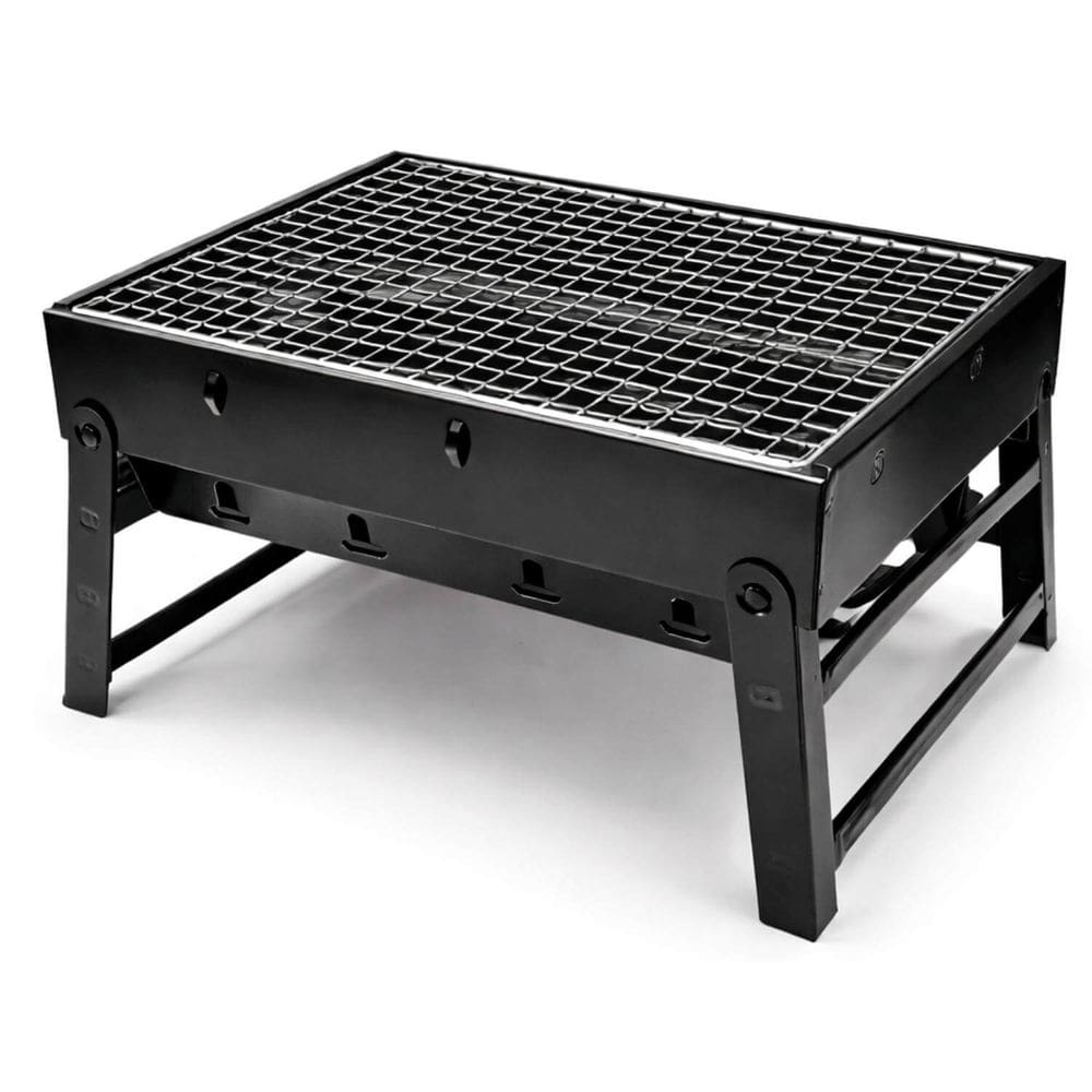 Churrasqueira Portátil Dobrável Tipo Maleta com Grelha