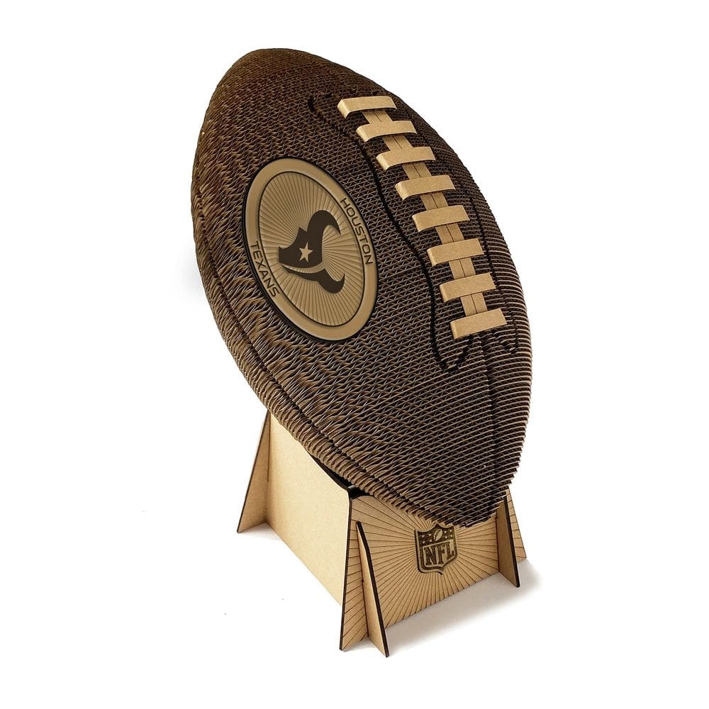 Futebol 3D de Papelão Littlearth NFL Houston Texans 28 cm