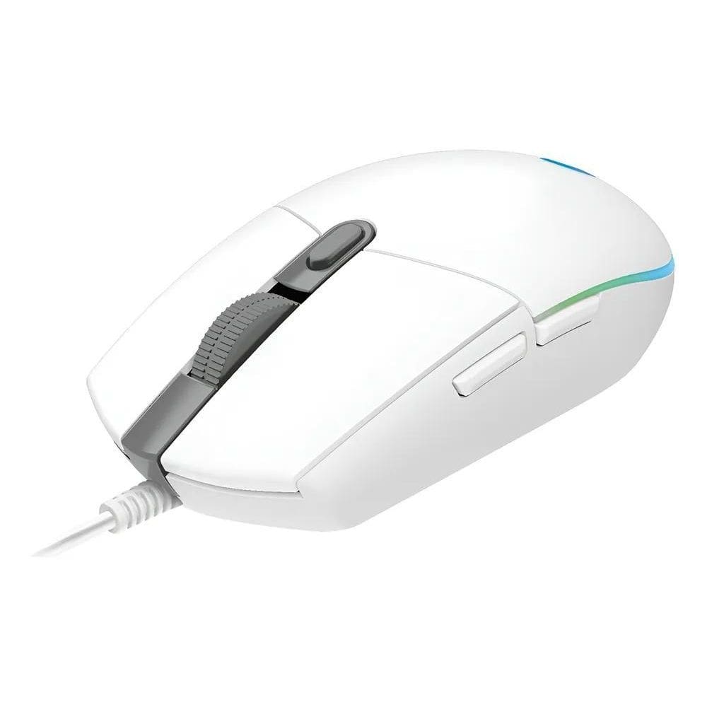 Mouse Gamer Logitech G203: 8000 Dpi, Rgb, Branco