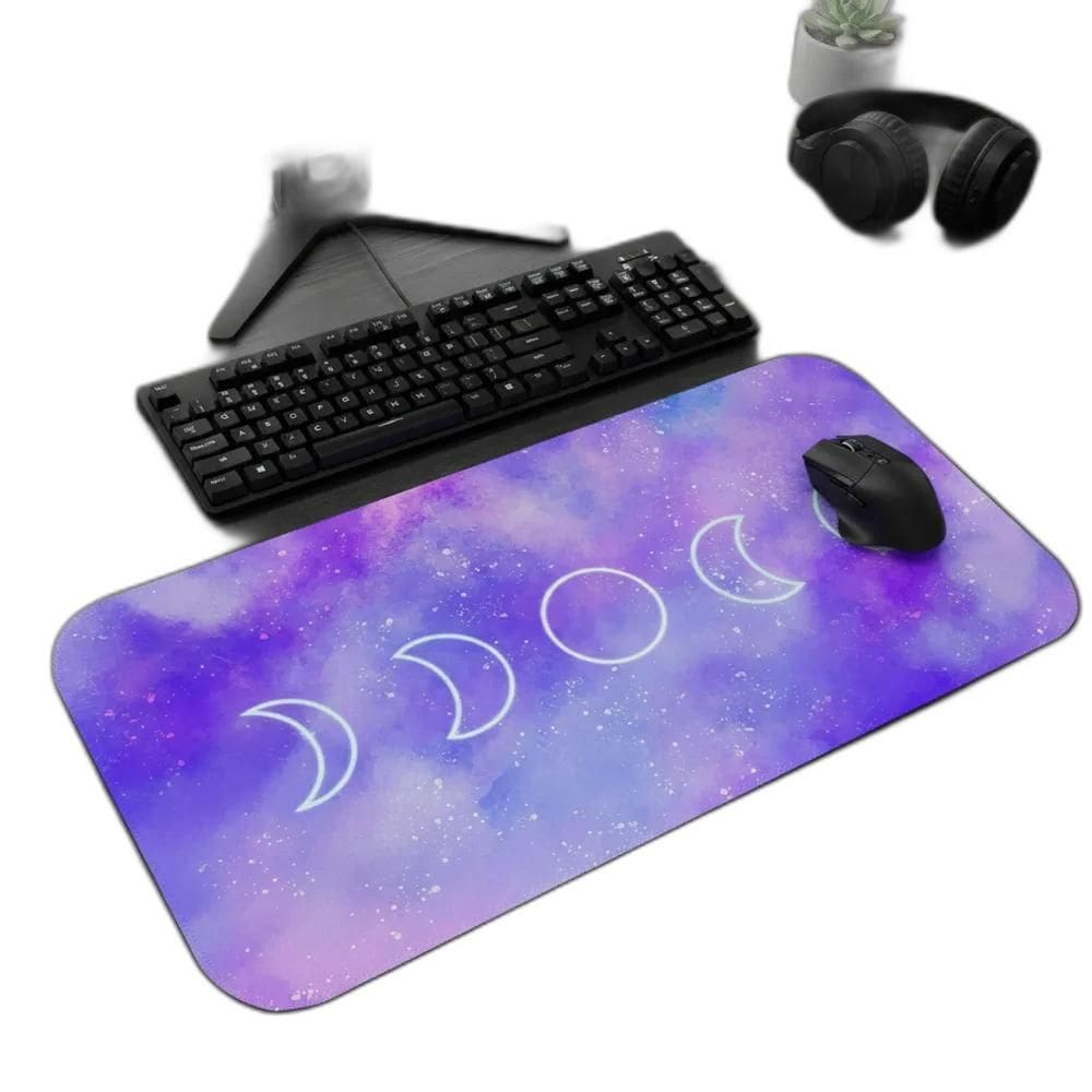 Mousepad Gamer 70X35Cm Speed Feminino Pre Fases Da Lua