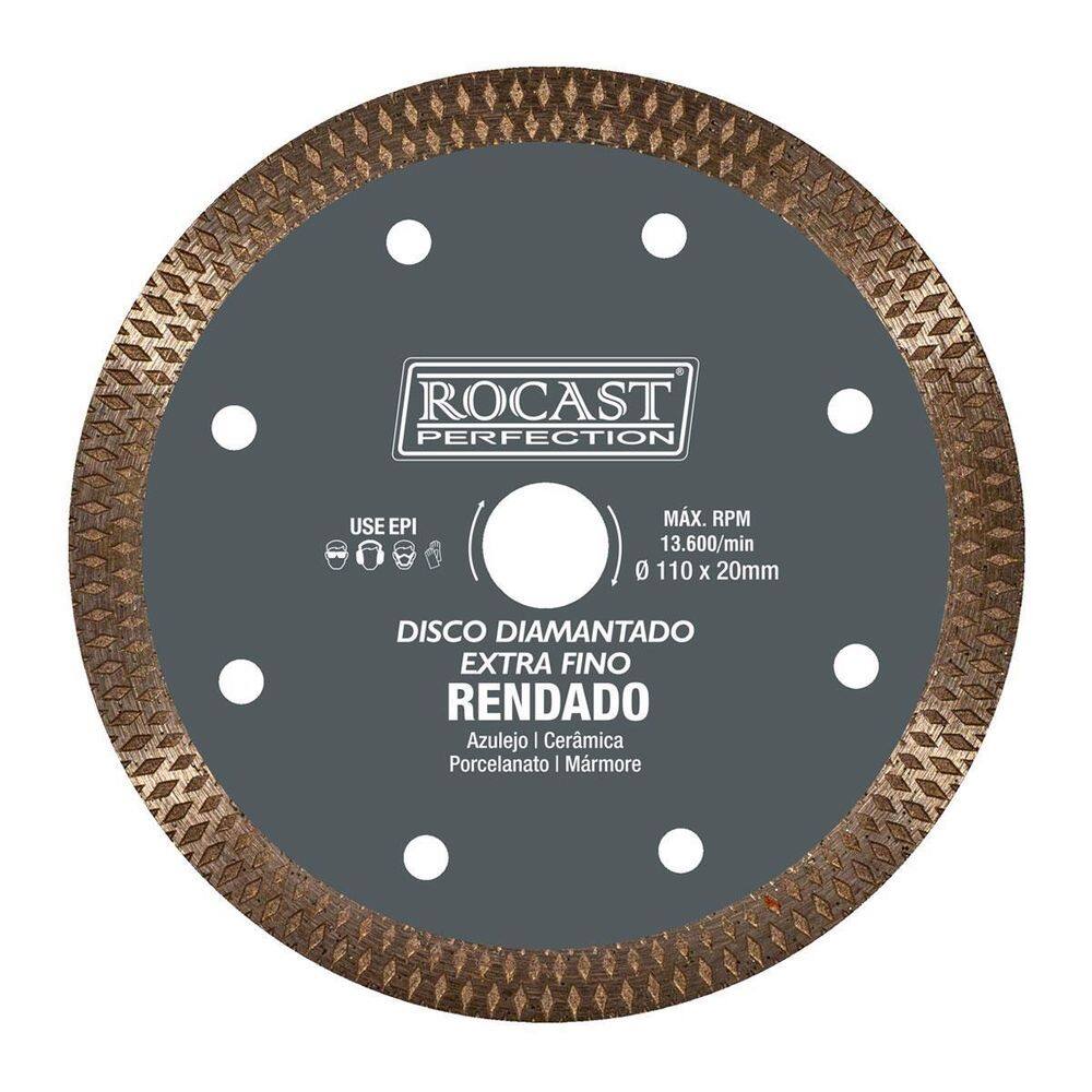 Disco Diamantado Rendado Extrafino 110X20Mm  34,0017  Rocast