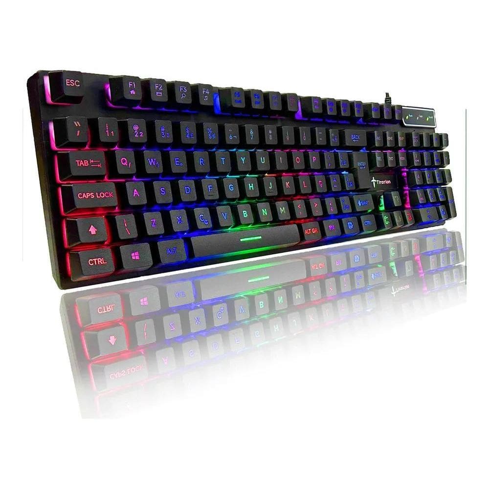 Teclado Gamer Titorion Semi Mecânico Led Rgb Abnt2