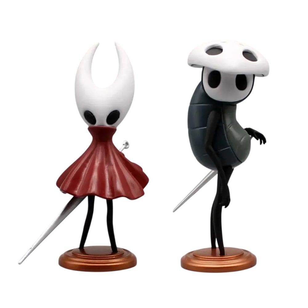 Kit 2 Bonecos Hollow Knight Hornet E Quirrel Game Miniatura