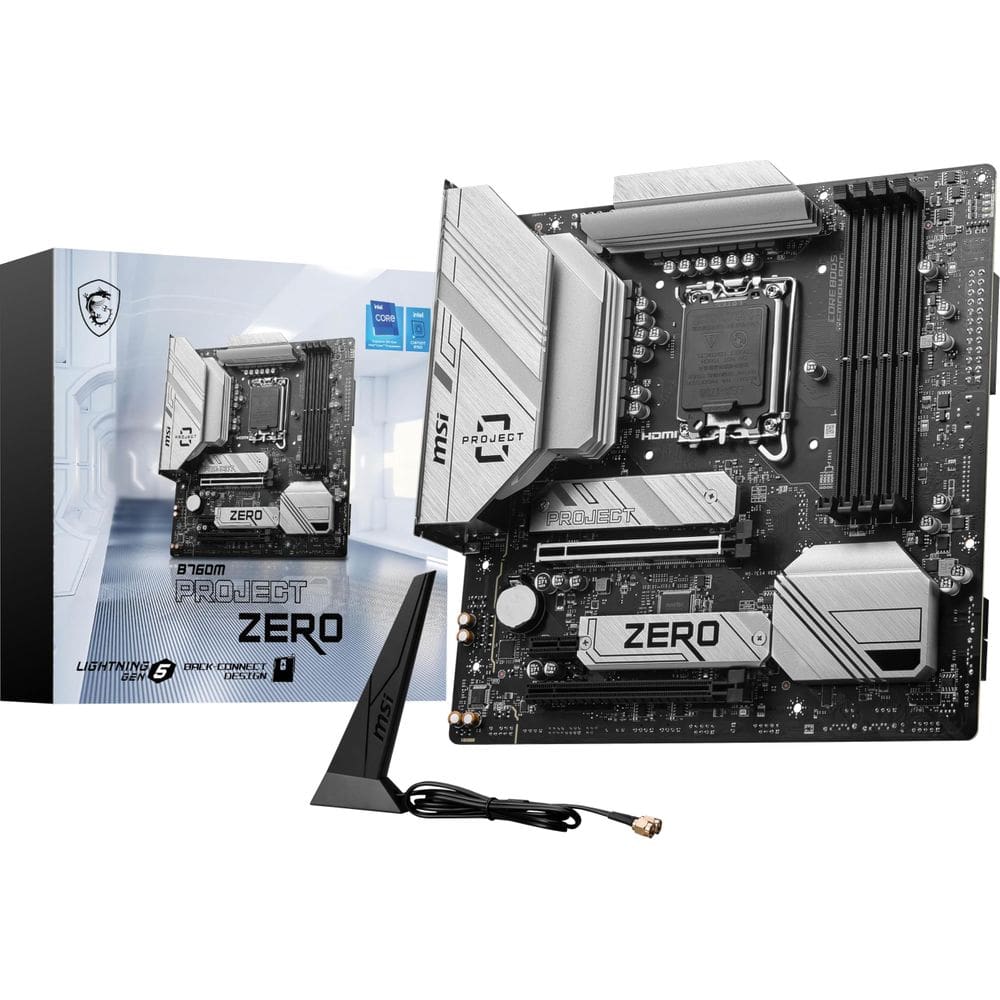 Placa-mãe MSI B760M Project Zero Gaming LGA 1700 DDR5