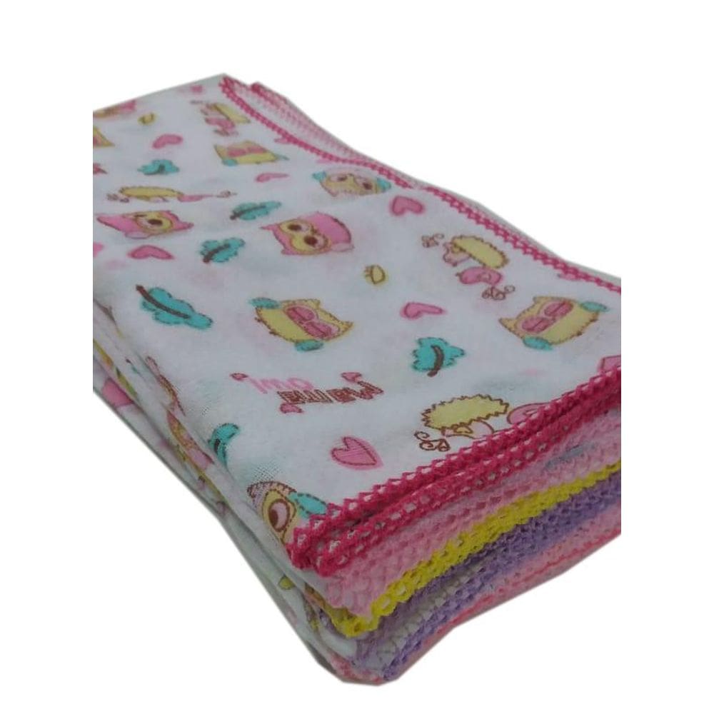 Enxoval De Bebê 10 Fraldas 3 Cueiros 2 Toalha Banho Menina