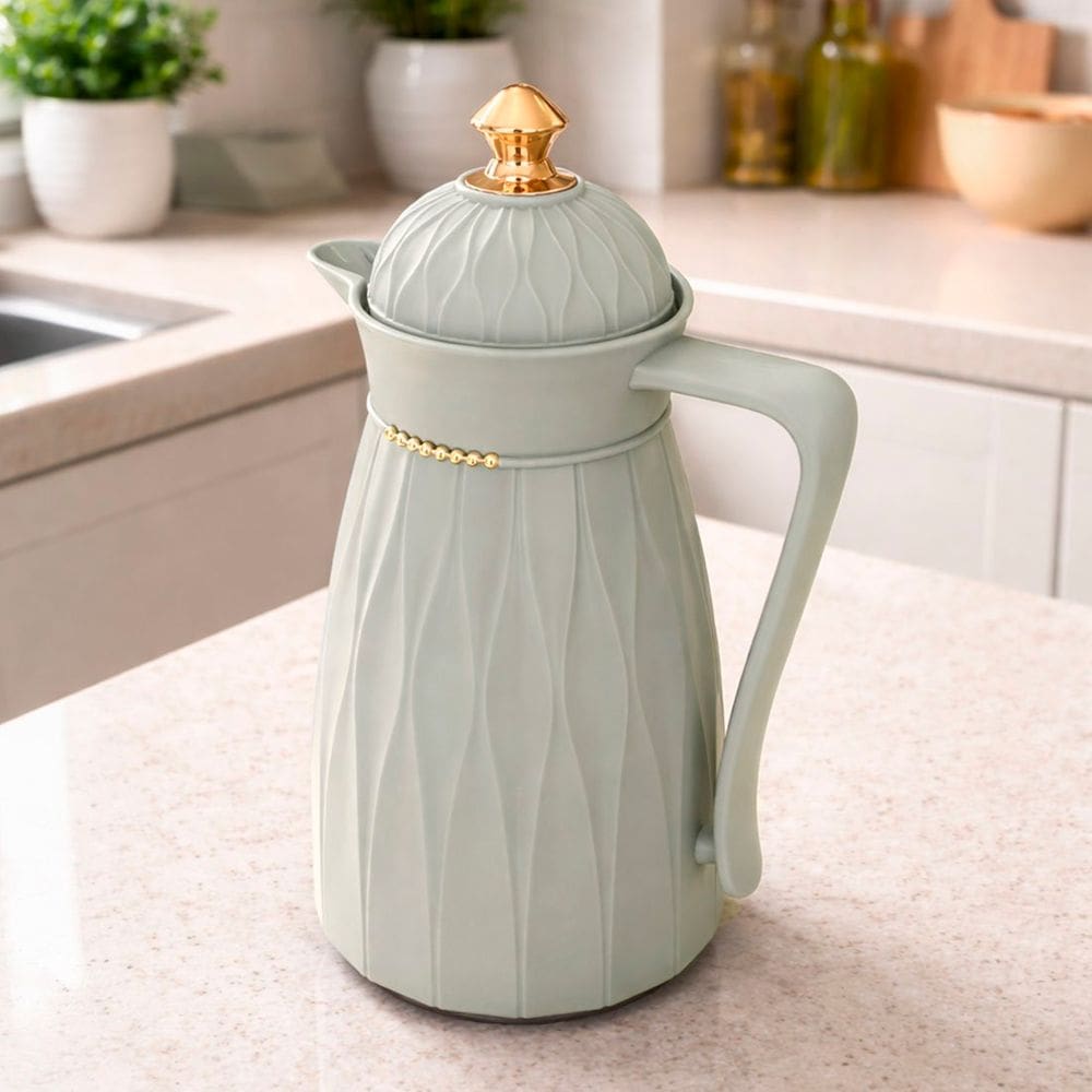 Garrafa Térmica Arabic Cinza Elegante De Mesa Chá Café De 1L