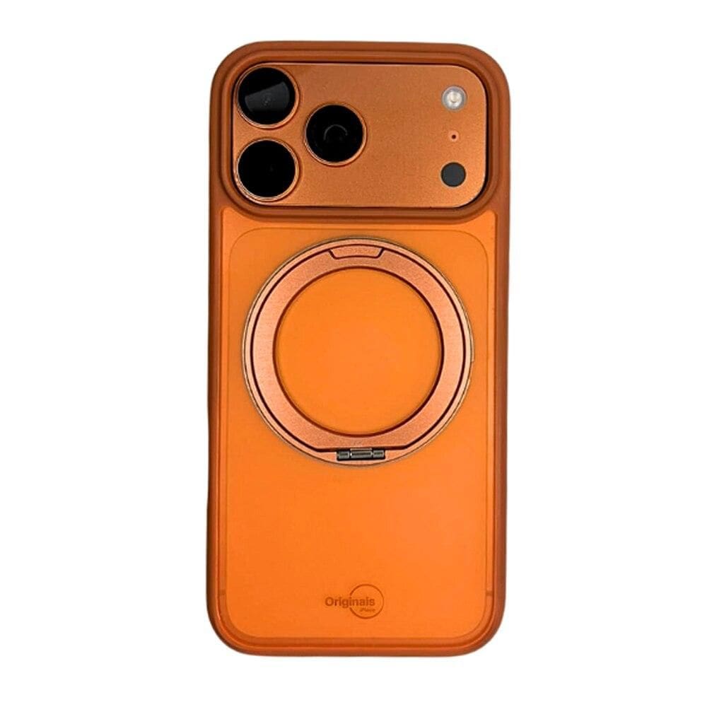 Capa iPhone 17 Pro Max Stand Originais iPlace, Laranja