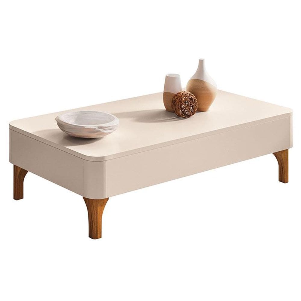 Mesa de Centro Liz Off White - HB Móveis