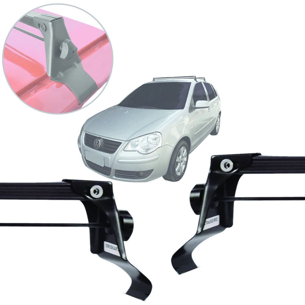 Rack de Teto Vhip Fix.Porta VW Polo Sedan 2005 até 2012