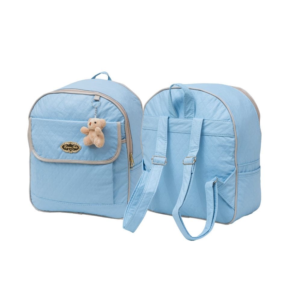 Mochila bebê maternidade mommy azul claro