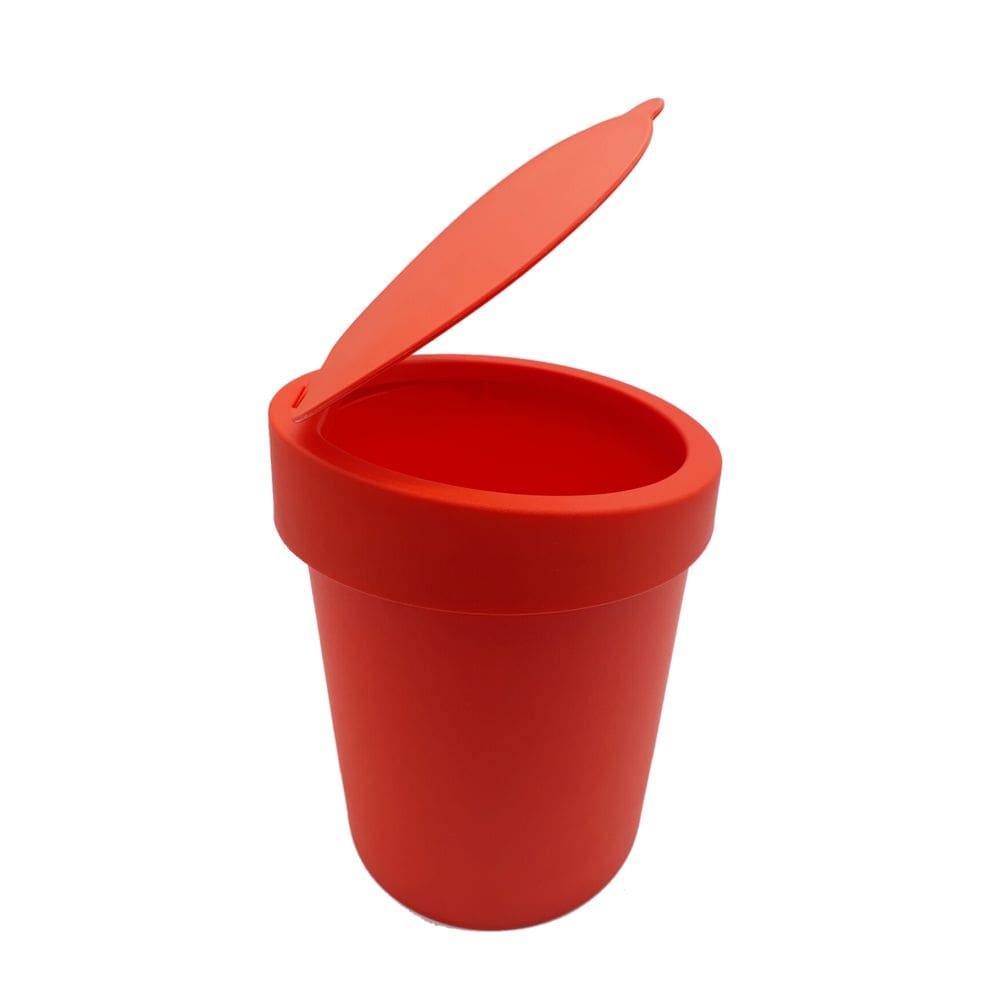 Cesto De Lixo 3,5 Litros Baldinho Lixeira De Pia Vermelho