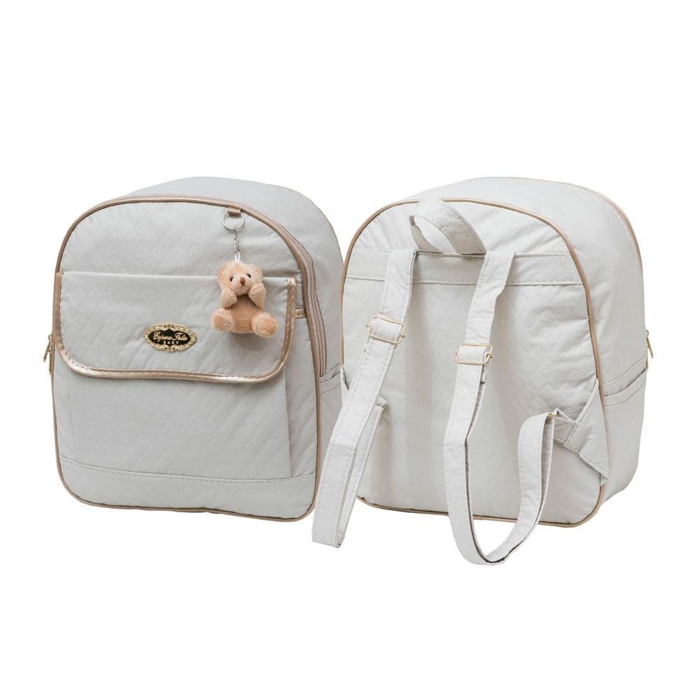 Mochila bebê maternidade mommy bege