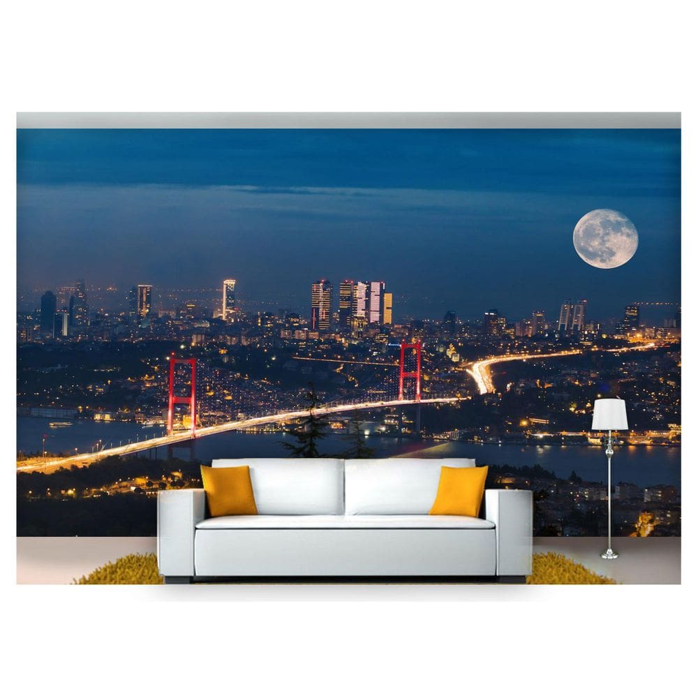 Papel De Parede Lua Noite Ponte San Francisco  Nsk87