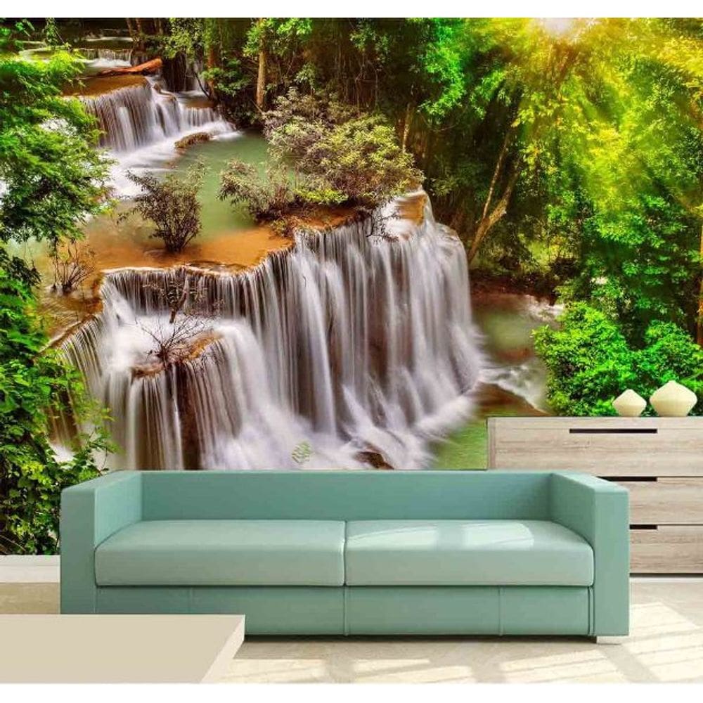 Painel Adesivo Cachoeira 3D 3,75M² na 005