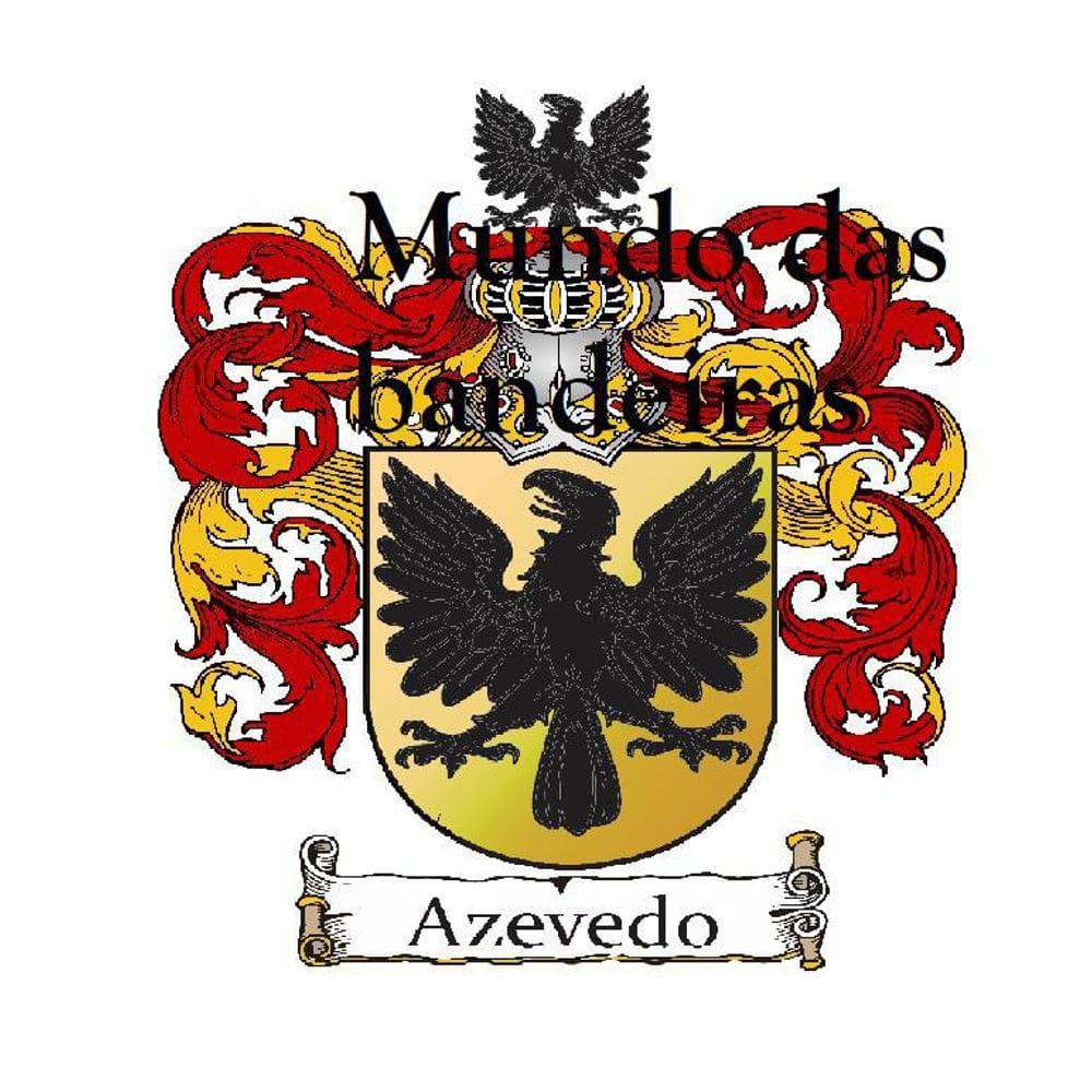 Pôster Heráldica Brasão Da Família Azevedo 32X43 Cm