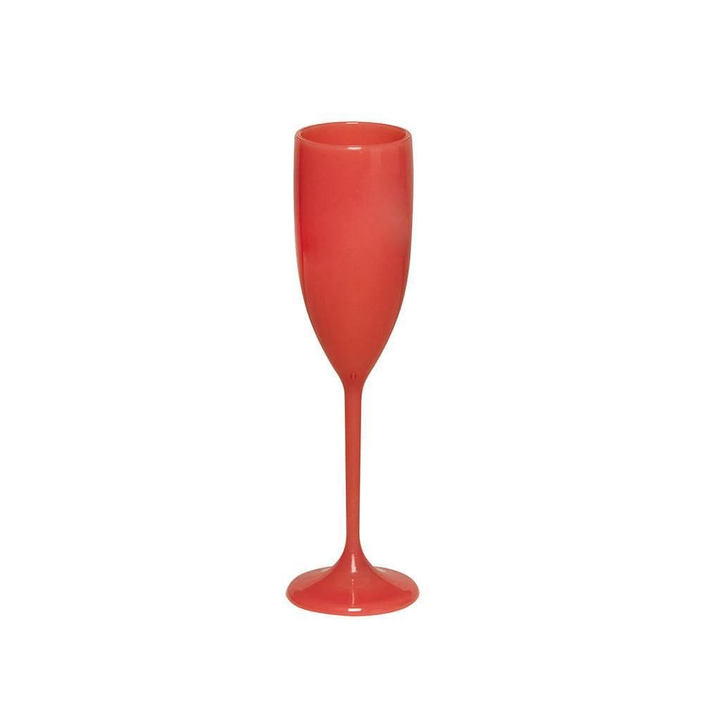 Taça Champanhe Vemplast 150Ml Policarbonato Coral