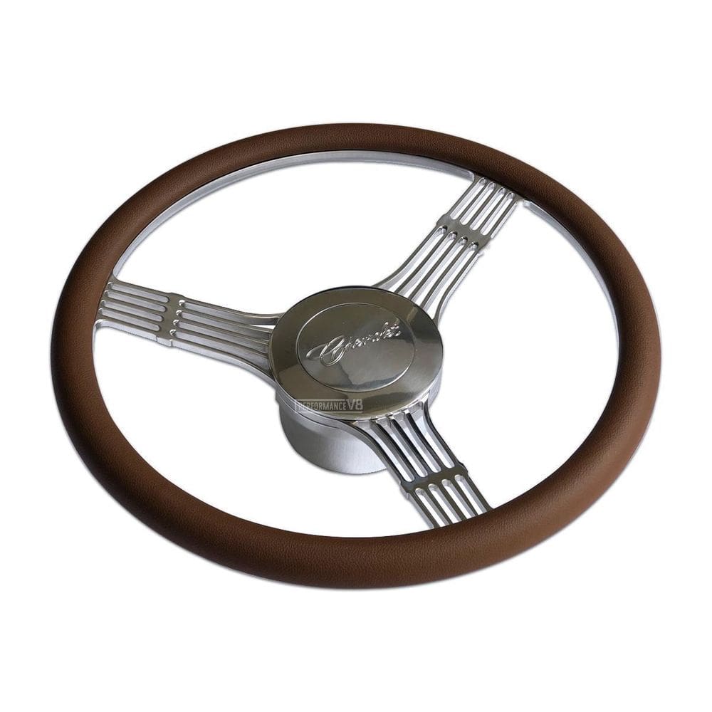 Volante Billet Banjo Marrom Ford Chevrolet Dodge