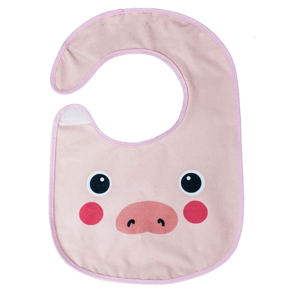 Babador Impermeável Estampado Porquinho -Bia Baby