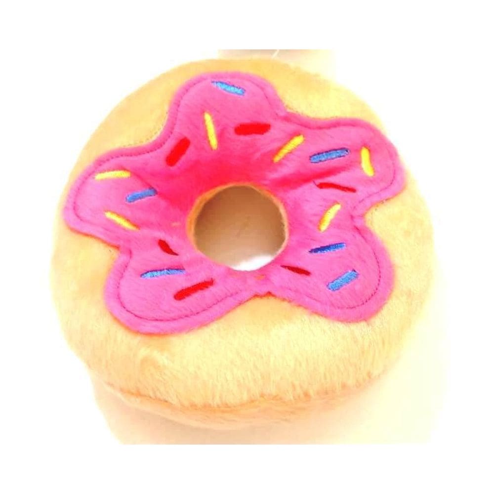 Brinquedo Pet Rosquinha De Pelúcia Para Cães Rosa