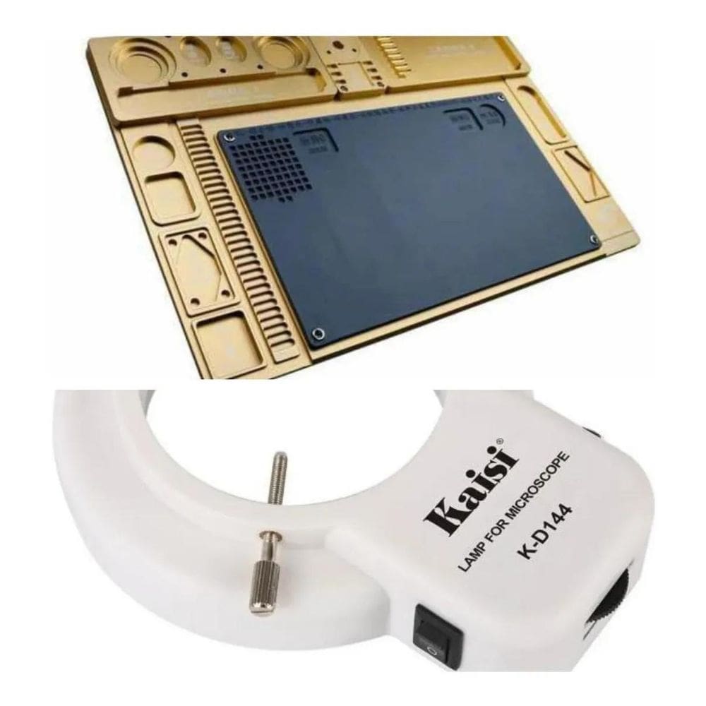 Kit Manta Antiestática De Aço Preta Com Luminaria