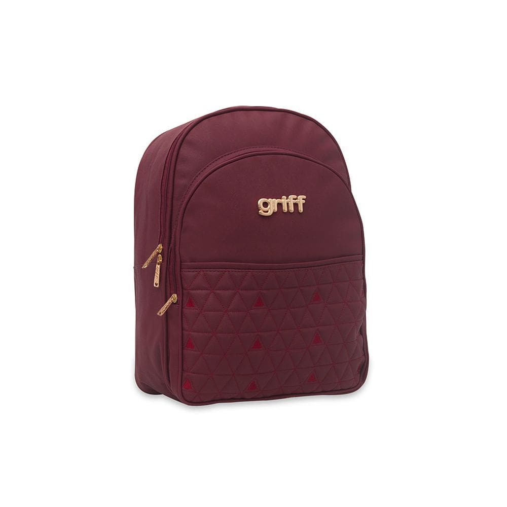 Mochila bebê maternidade vinho griff