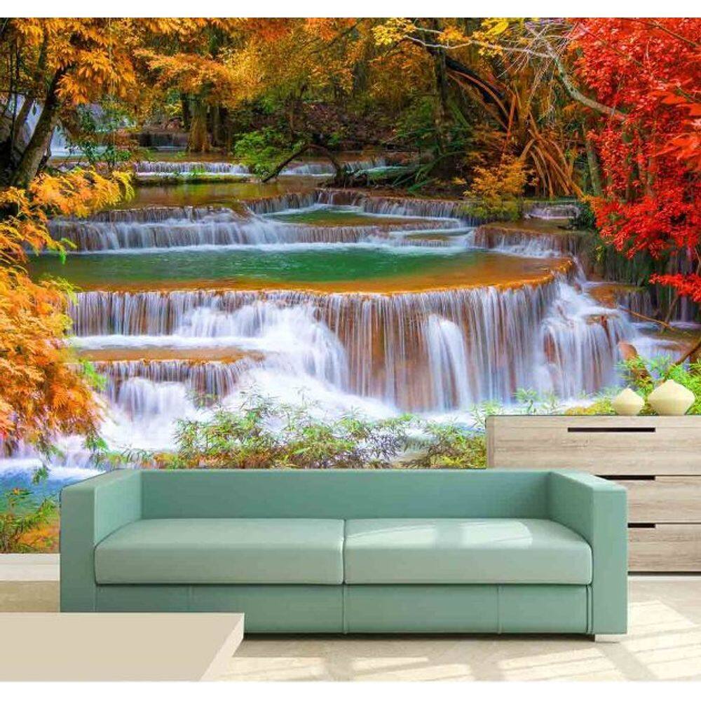 Painel Adesivo Cachoeira 3D 3,75M² na 018
