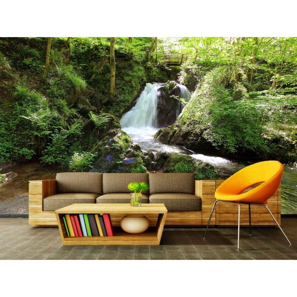 Papel de Parede Autocolante Floresta 1x1m PVC Lisa