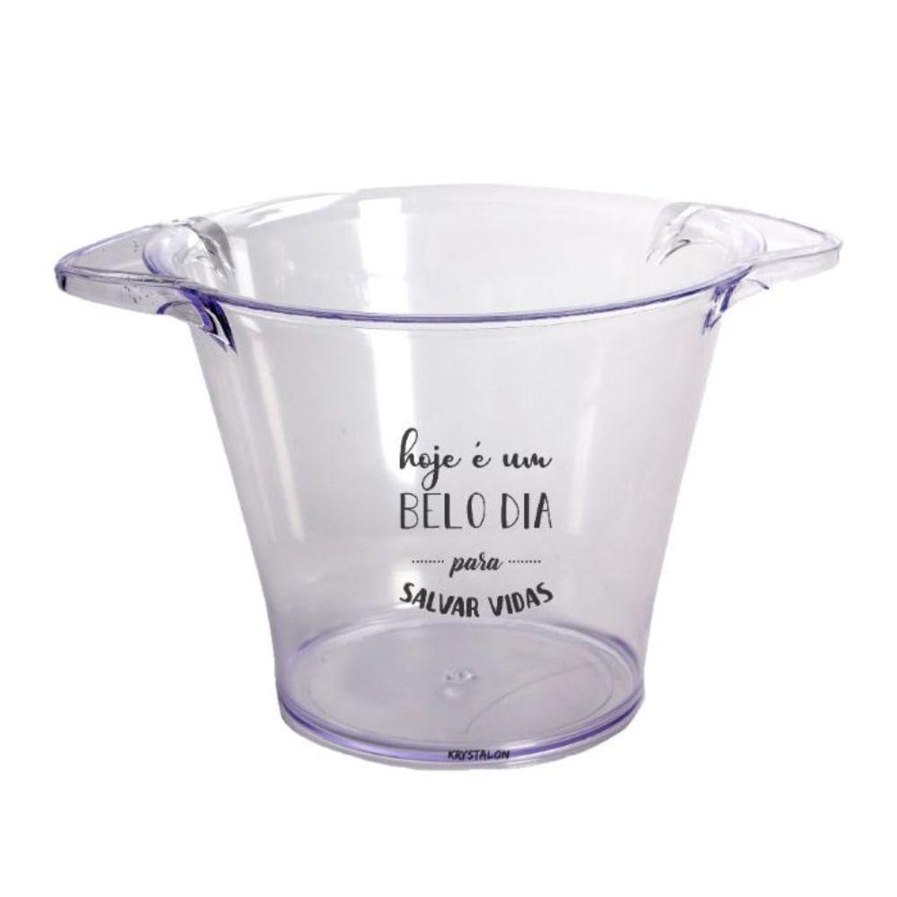 Balde De Gelo Personalizado Salvar Vidas - Krystalon