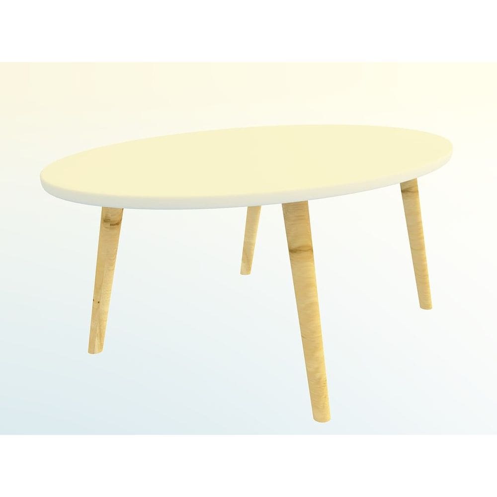 Mesa De Centro Em Mdf Branco