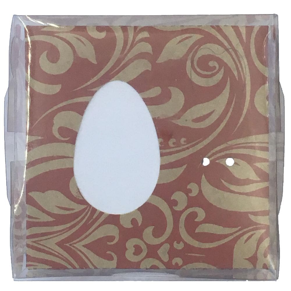 Caixa Ovo De Colher 50G Kraft Vermelho