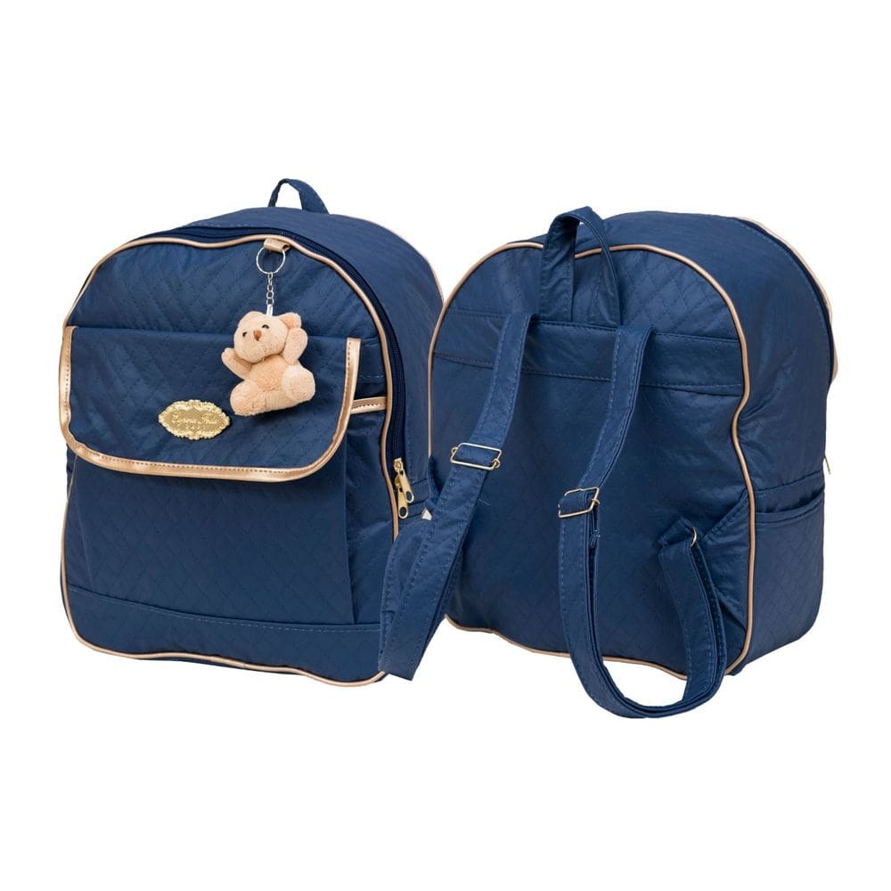 Mochila bebê maternidade mommy marinho