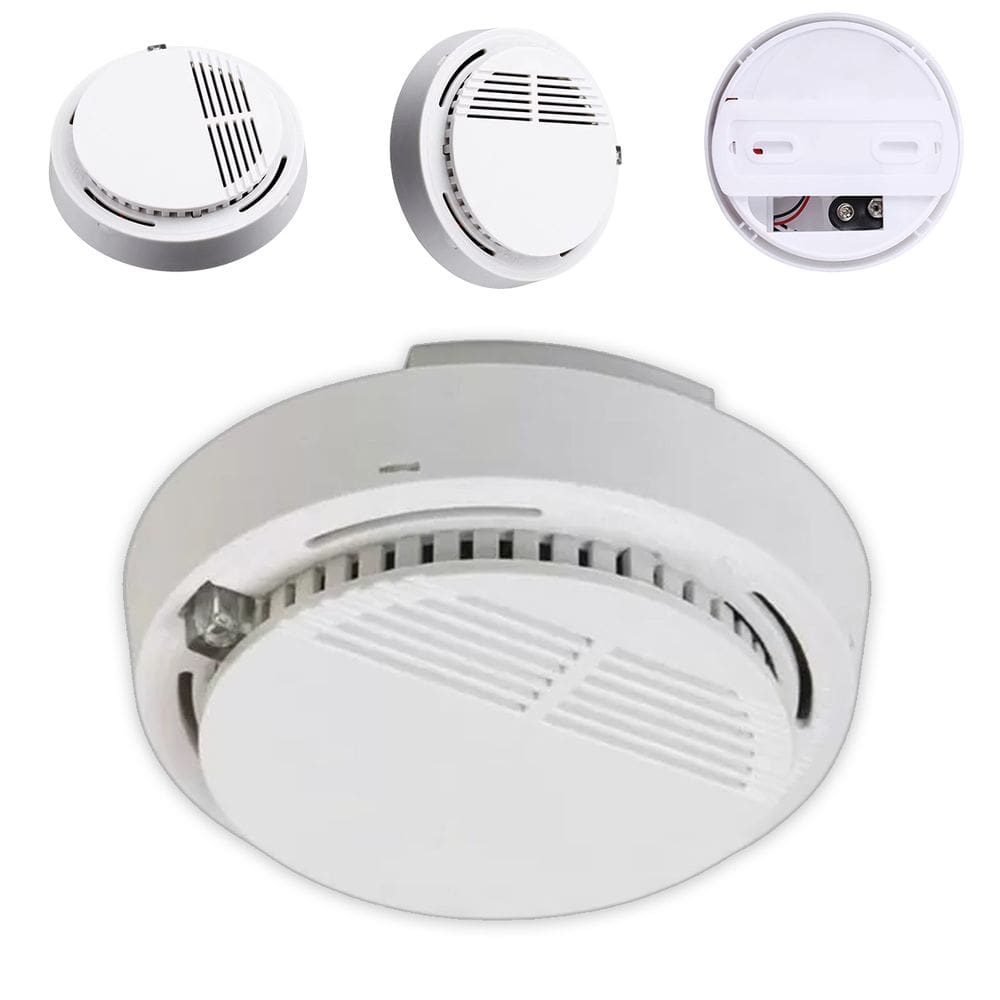 Detector De Incendio Alarme Fogo Fumaca Sensor Fotoeletrico Seguranca Casa Empresarial Comercial Protecao Do Lar