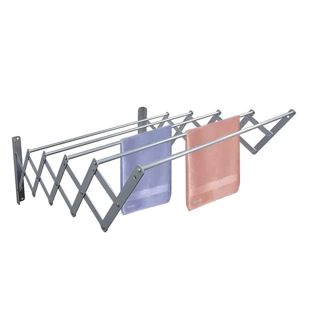 Varal De Parede Dobrável Sanfonado Reforçado Roupas Toalhas