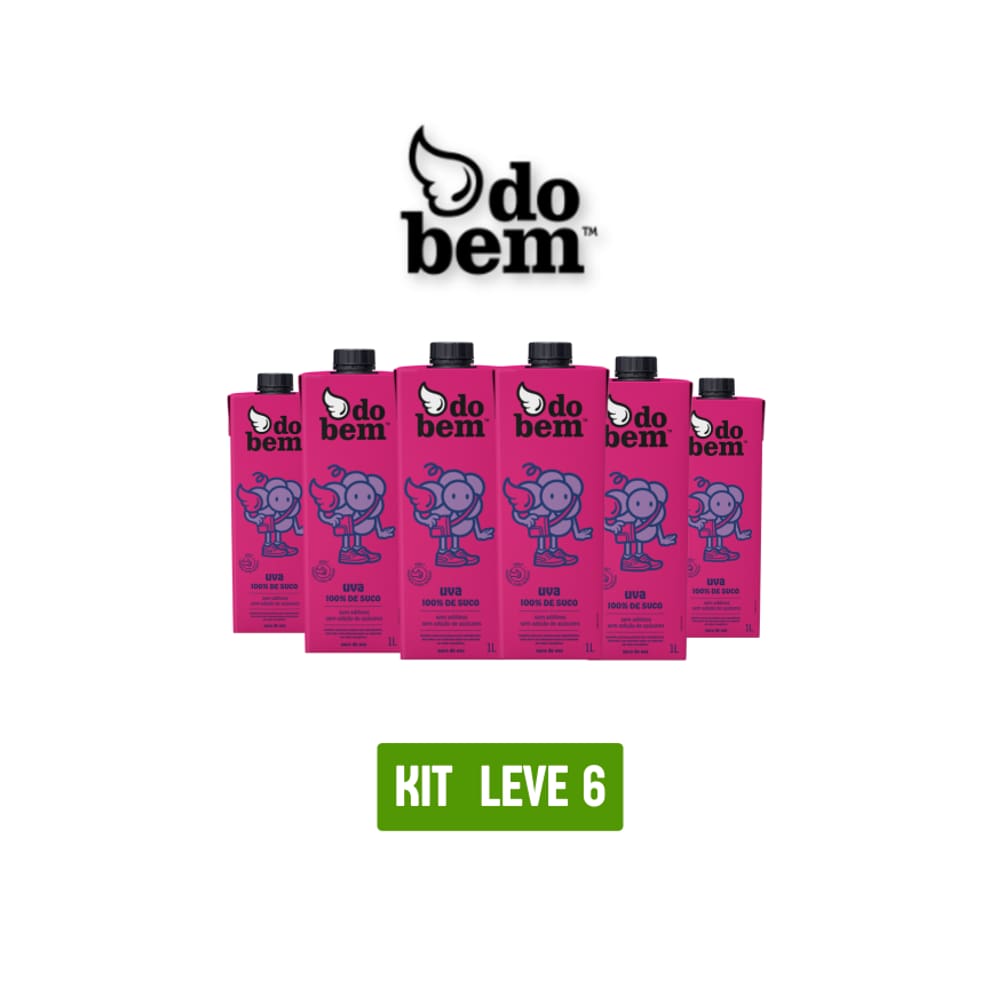 Suco De Uva 100% Do Bem 1L - Kit 6 Unidades