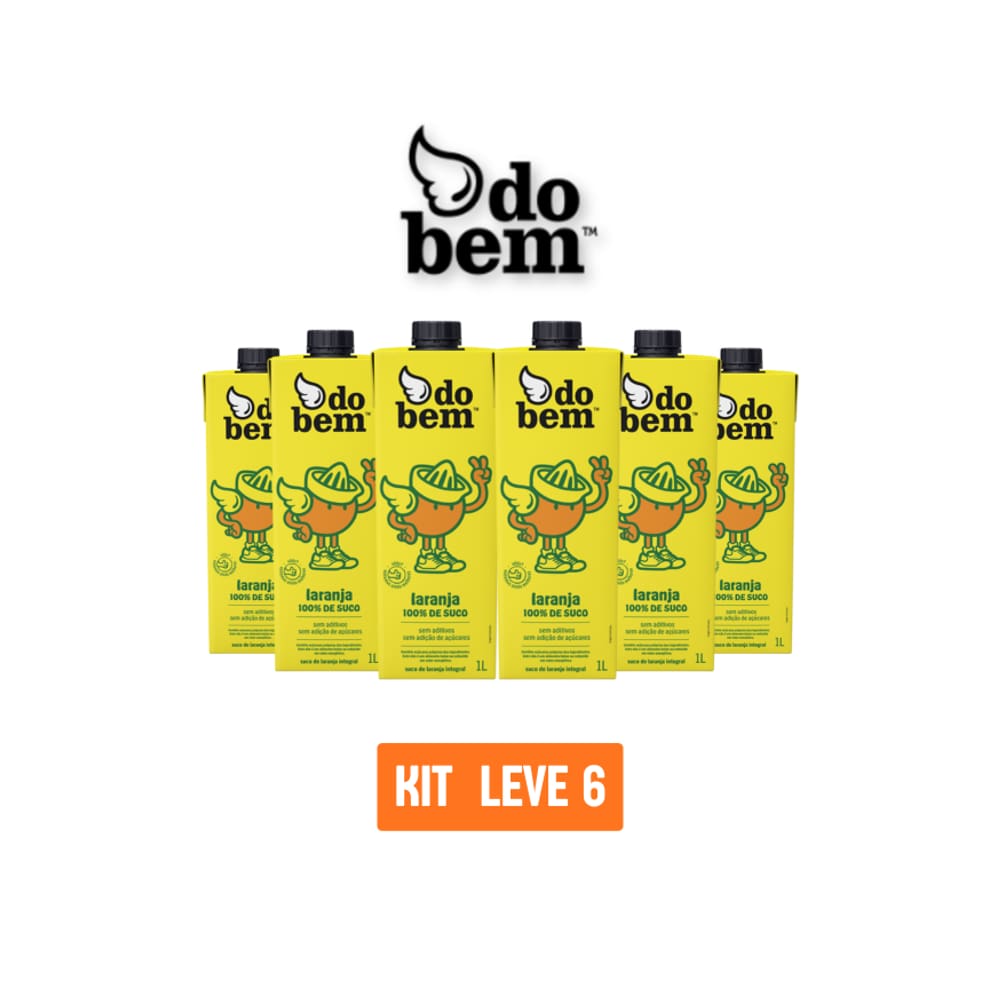 Suco De Laranja 100% Do Bem 1L - Kit 6 Unidades