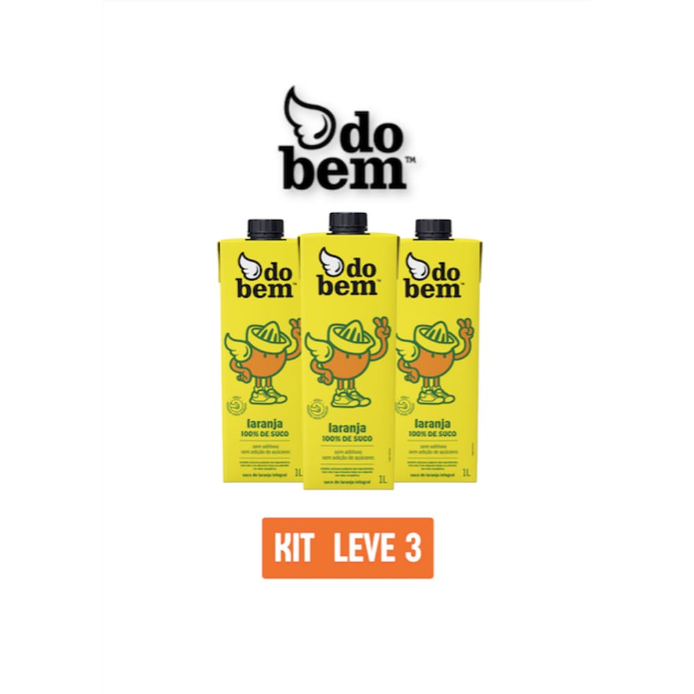 Suco De Laranja 100% Do Bem 1L - Kit 3 Unidades