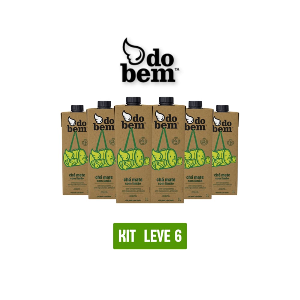 Cha Mate Com Limão Do Bem 1L - Kit Com 6 Unidades
