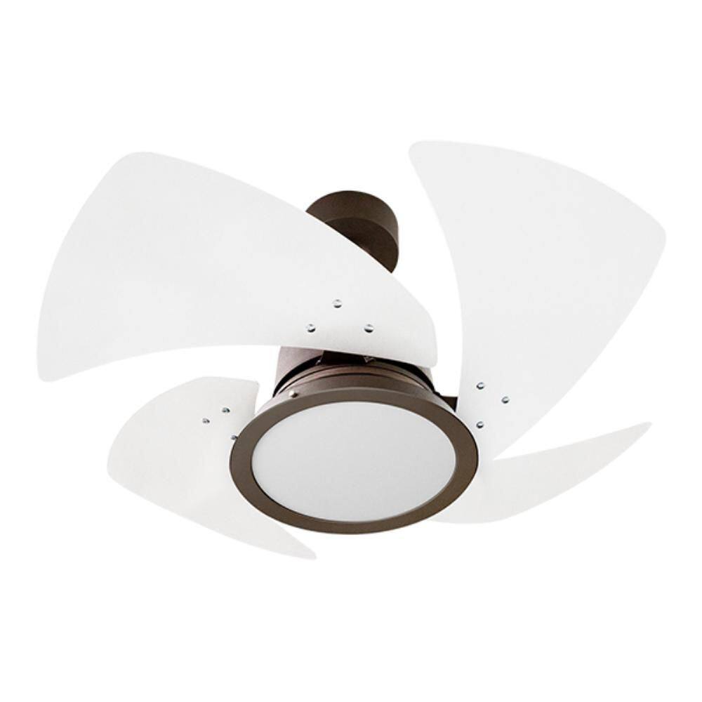 Ventilador De Teto Tornado Led Marrom/Branco 3000K 110V