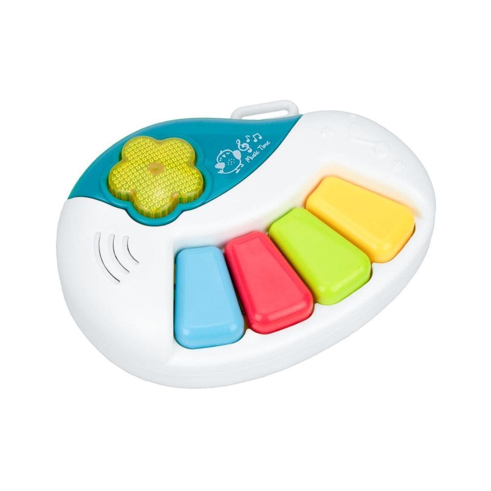 Brinquedo Teclado Musical Bebê Unissex Verde/Branco-Pimpolho