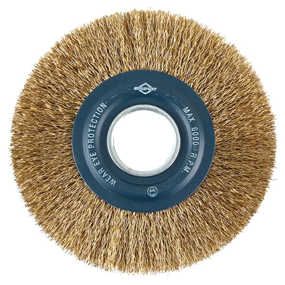 Escova De Aço Circular Ondulada 6 Pol. X 1 Pol. Brasfort