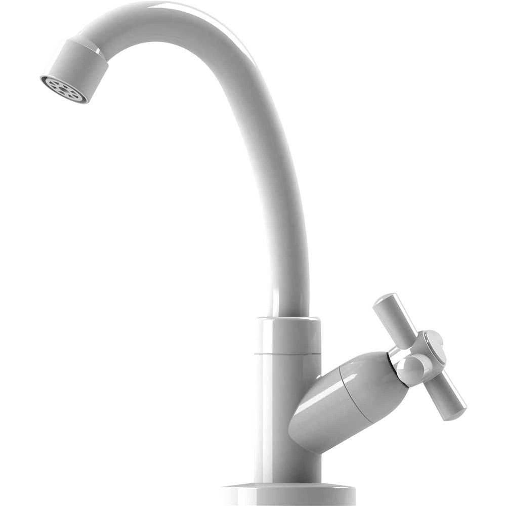 Torneira Móvel De Bancada Para Banheiro, Branca, C31, 8310 Delta