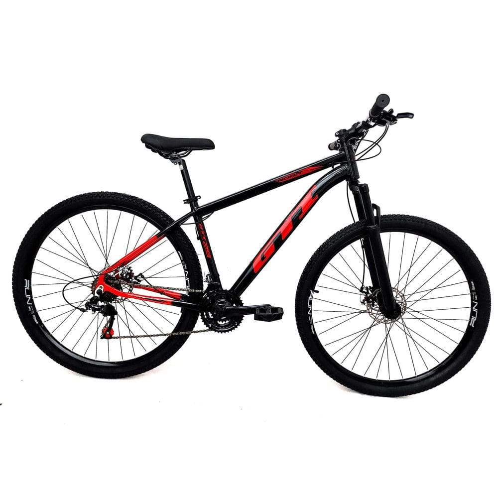 Bicicleta GTI Roma Aro 29 Quadro 15 Alumínio preto/vermelho 21V .