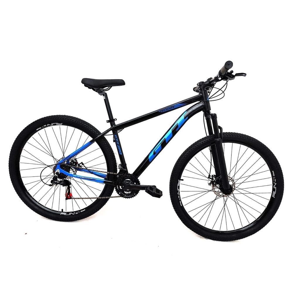 Bicicleta GTI Roma Aro 29 Quadro 15 Alumínio preto/azul 21V.