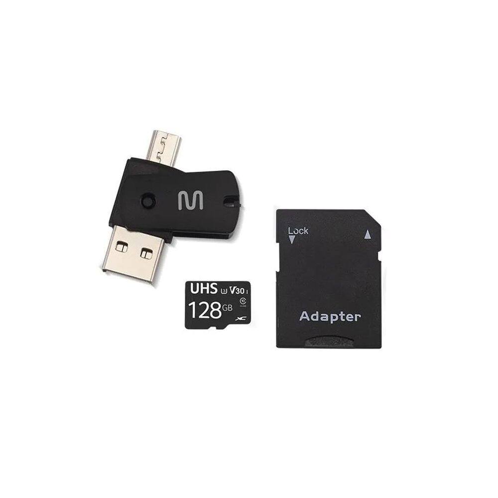 Cartão de Memória C10 128GB Multilaser Adpatador Dual Drive MC153